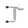 Afe Stainless Steel, With Muffler, 3 Inch to 2.5 Inch Pipe Diameter, Single Exhaust With Single Exit 49-33137-B